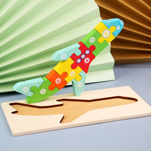 3D Wooden Montessori Transportation Puzzle – Learn Through Play