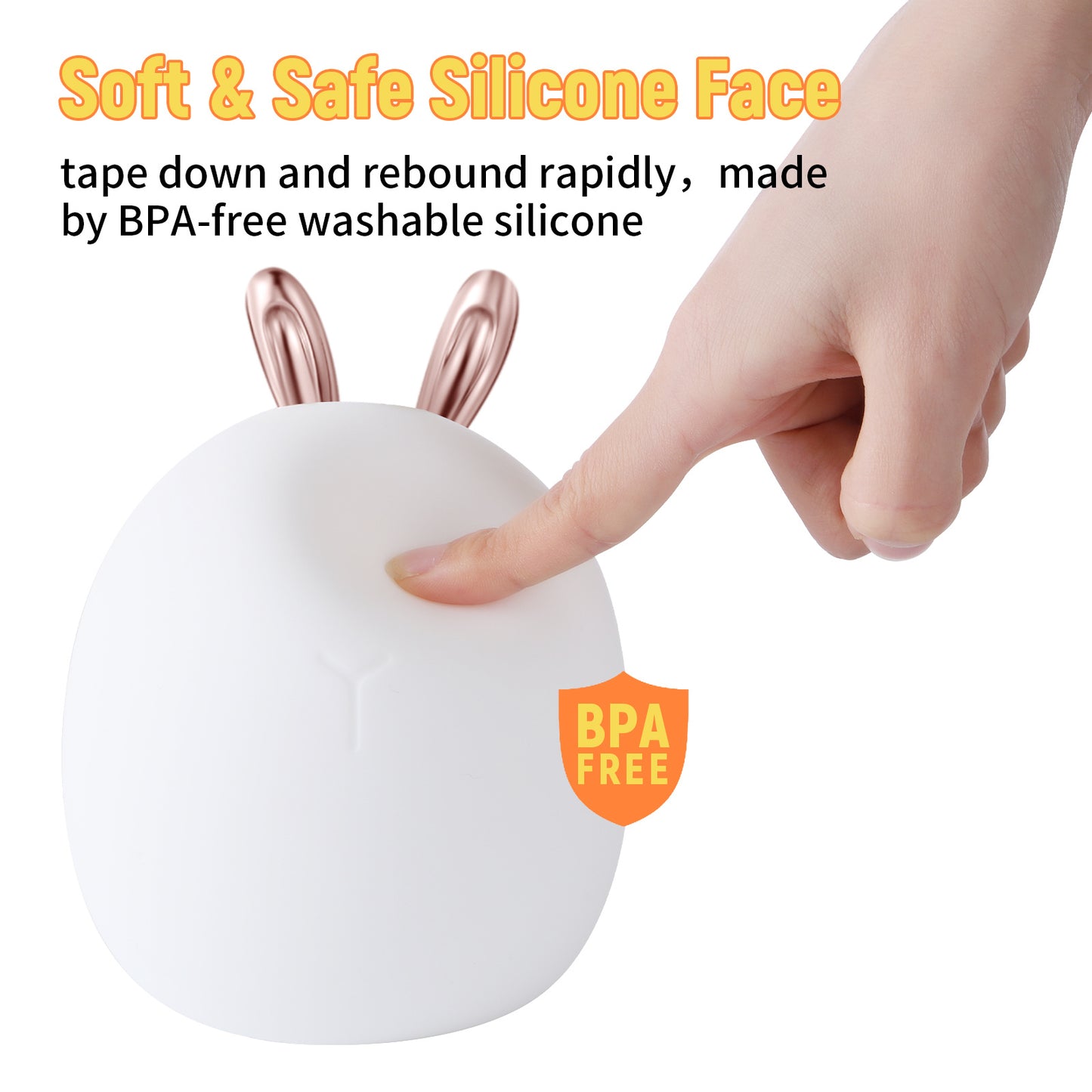 Soft Silicone Adjustable Night Light – Rabbit & Deer Designs