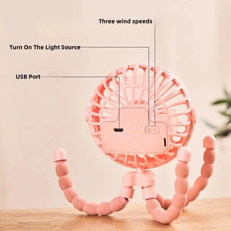 Stroller Fan – Portable Breeze On-The-Go