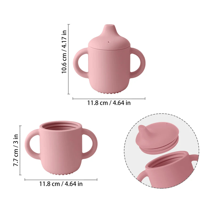 Spill-Proof Silicone Sippy Cup – Soft, Safe, & Simple
