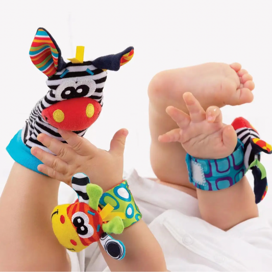 Rattle Socks & Wrist Strap Set