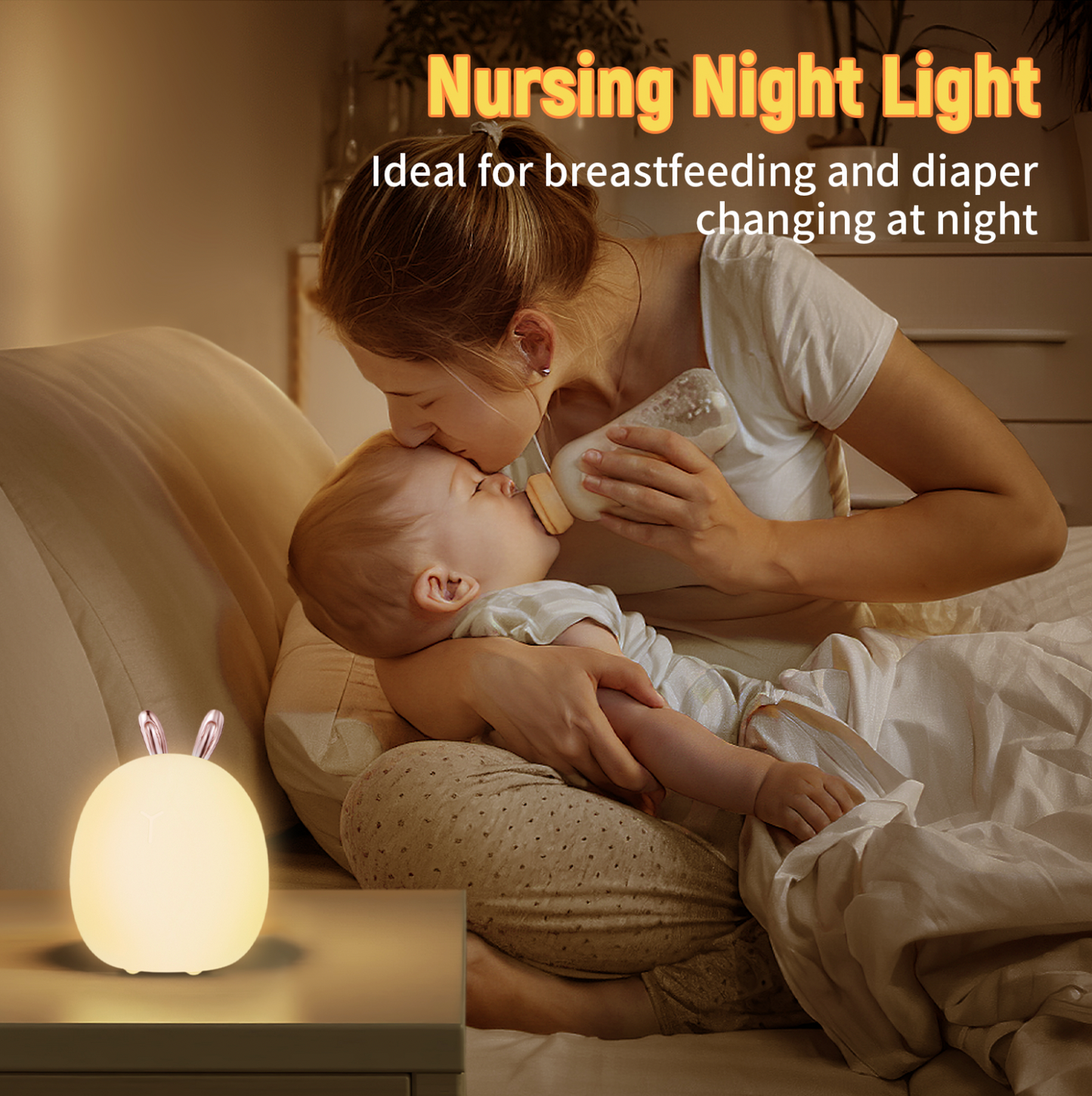 Soft Silicone Adjustable Night Light – Rabbit & Deer Designs